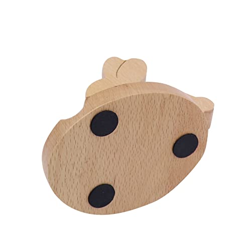 Cute Bunny Cellphone Stand Holder Wooden Smartphone Desk Holder for All Mobile Phones Animal Phone Stand Desk Ornament - color: Bunny A