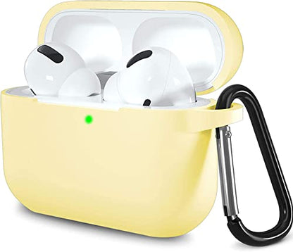 Lerobo for AirPods Pro 2 Case with Keychain, Cream Yellow - color: Cream Yellow