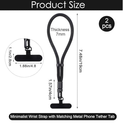 Phone Wrist Strap for Cellphone, 2PCS Adjustable Phone Lanyard Wristlet