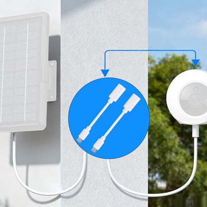 4pcs USB-C to Micro USB Adapter Cable for Eufy Outdoor Camera & Solar Panel