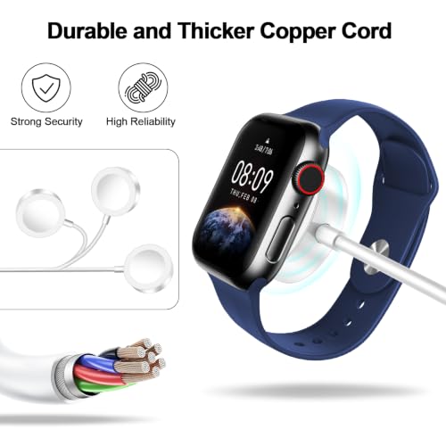 2026 Upgraded for Apple Watch Charger Magnetic Fast Charging Cable - color: A-White, size: 1.0M