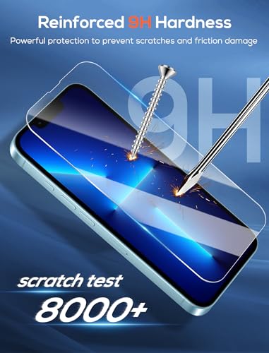 4 Pack for iPhone 13 Pro Max Screen Protector，Premium Tempered Glass Film 9H Hardness，Scratch Resistant，Bubble Free，Easy Installation，Ultra Durable，HD Clear，Case Friendly [6.7 inch] - size: iPhone 13 Pro Max