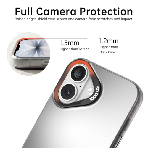 for iPhone 17 Case, TPU, Drop Protection, Waves | Matte Silver Back, Shockproof, Fade-resistant, Anti-yellow, Lens Protection, Precise Cutout, Slim grip, Waves - color: Waves, size: iPhone 17