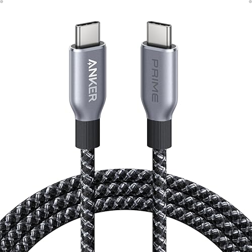 Anker Prime USB C to USB C Cable, 240W Fast Charging Durable Cable (6 ft) - size: 6FT