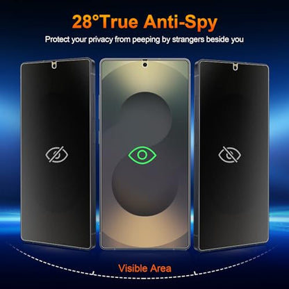 2 Pack for Samsung Galaxy S25 Ultra Anti-Glare Matte Privacy Screen Protector 6.9 inch, Smooth and Responsive Touch Flexible EPU Film, [Support Fingerprint Unlock] [Self-Healing] [Not Glass] - size: Samsung Galaxy S25 Ultra