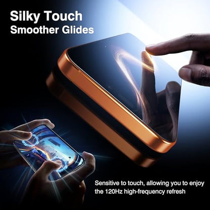 EZ-GLAZ-4+2 Pack for iPhone 17 Pro Screen Protector (6.3") HD Clear - size: iPhone 17 Pro
