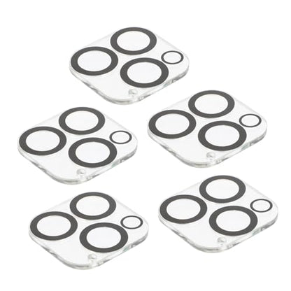 Angoily 5Pcs Scratch Tempered Lens Protectors for Pro High Definition Finger Lens Films with Easy Installation Compatible with Mobile Phone Camera Lens