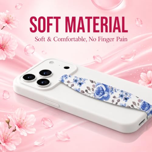 Switchbands Aesthetic Flower Phone Grip – Pack of 2, Reversible Floral Phone Strap, Arthritis Friendly, Anti-Theft Security, Wireless Charging Compatible, Universal Cell Phone Grip - Blanc Fresh - color: Blanc Fresh, size: Pack of 2