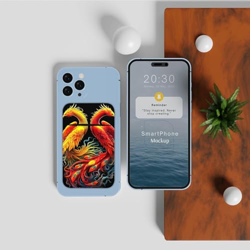 Phone Credit Card Holder Stick on, Cell Phone Pocket Self Adhesive Stretchy Stick on Wallet ID Credit Card Case Pouch Sleeve with Flap for All Smartphones, Flamingo Red - color: Flamingo Red