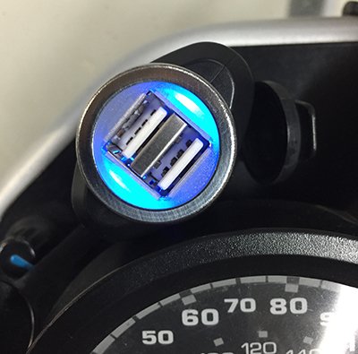 Cliff Top 3.3A Hella DIN Dual USB Charger Compatible with BMW Motorcycles