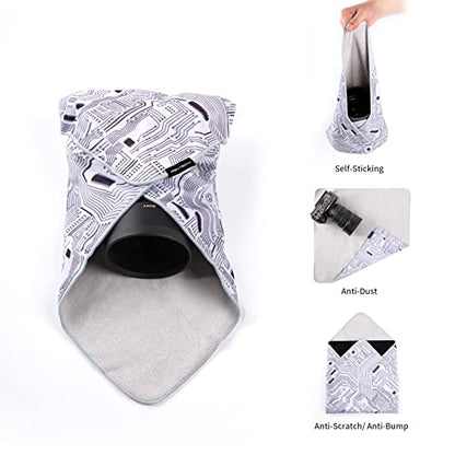 PGYTECH Protective Camera Wrap, Self-Adhesive Cloth Lens Protector - color: Flower, size: 17.7 x 17.7 inch