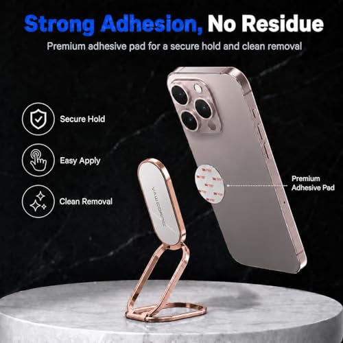 VAWcornic Phone Ring Holder Finger Kickstand, 540° Dual Direction Rotating Phone Grip for iPhone, Samsung, Huawei Smartphone, Tablet, Kindle, Switch Lite Compatible with Magnetic Car Mount