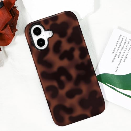 for iPhone 17 Case with Tortoise Leopard Print Trendy Animal Pattern Dual-Layer Shockproof Drop Protection Tough Phone Cover - size: iPhone 17