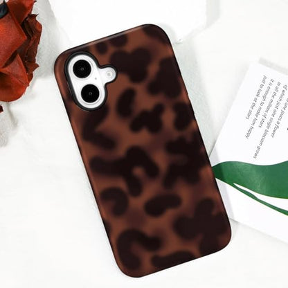for iPhone 17 Case with Tortoise Leopard Print Trendy Animal Pattern Dual-Layer Shockproof Drop Protection Tough Phone Cover - size: iPhone 17