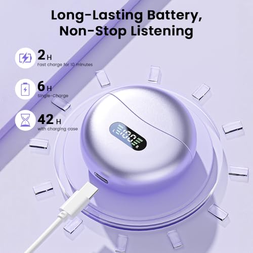 Clip on Earbuds,Open Ear Earbuds Wireless Bluetooth 5.4, Lightweight Open Ear Headphones with Mic 60H Battery,Waterproof, for Sports, Running, Small Ears & Glasses Wearers,Workouts - color: Beige
