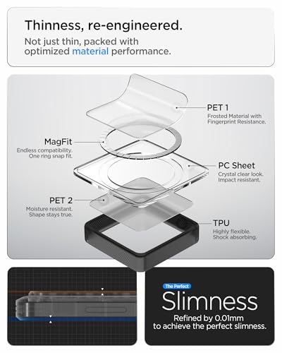 Spigen for Galaxy S26 Ultra Case, Ultra Hybrid MagFit [Anti-Yellowing] [Compatible with MagSafe] [Fast Wireless Charging] - Frost Black - color: Frost Black, size: Galaxy S26 Ultra