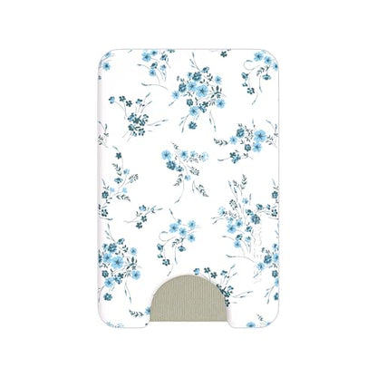 VELVET CAVIAR compatible with MagSafe Wallet - Magnetic Card Holder - color: French Blue Floral