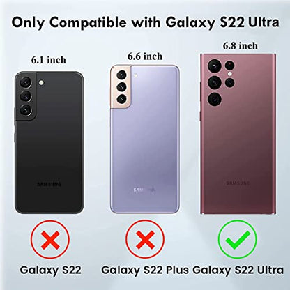 J.west Galaxy S22 Ultra Case 5G, Luxury Sparkle Glitter Translucent Clear Colorful Opal Pearly Thinfoil Design Shiny Print Soft Silicone Cover for Women Girls Slim TPU Protective Phone Case - color: Colorful