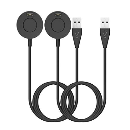 Charger for Garmin Fenix 5/5S/5X, Fenix 6/6S/6X, Fenix 7/7S/7X, Fenix 8/8 Pro, Fenix 9/9 Pro Charging Stand, Charging Dock Station Cradle Holder with 1m USB Cable for Vivoactive 3/4/5/6 Smartwatch - color: 2Black