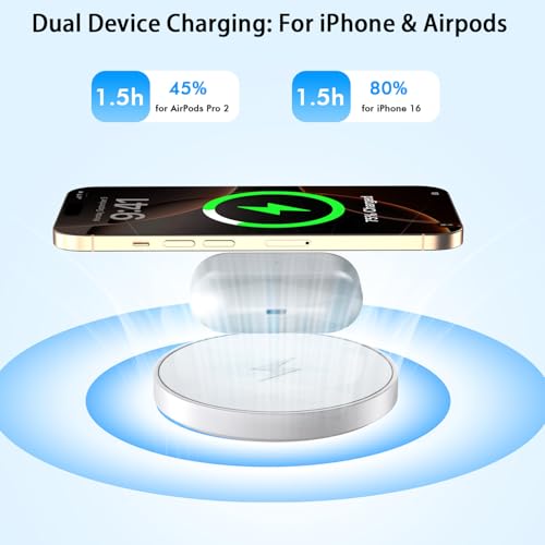 Magnetic iPhone Wireless Charger,6FT Fast Charging Apple Mag Safe Charger - size: 6FT 1Pack