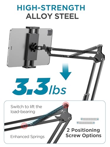 InnoGear Tablet Holder for Bed, Overhead Tablet Stand Phone Holder Mount