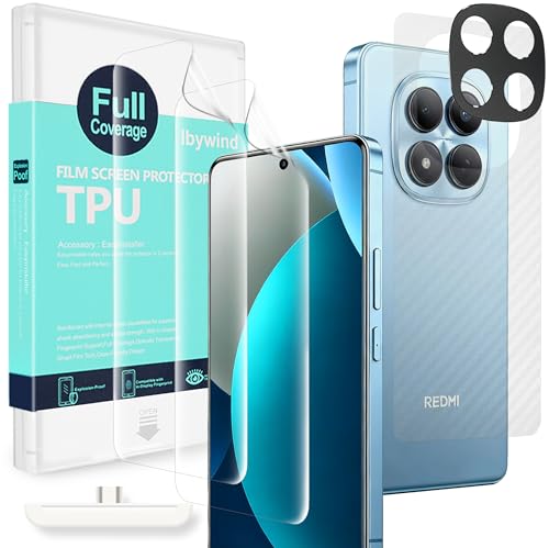Ibywind for Xiaomi Redmi Note 15 Pro 4G Screen Protector,2-Pack,Hydrogel Film with Camera Lens Protector,Easy Installation Tool,Bubble-Free,Fingerprint Unlock Compatible,Anti-Shatter,Anti-Scratch - size: Note 15 Pro 4G