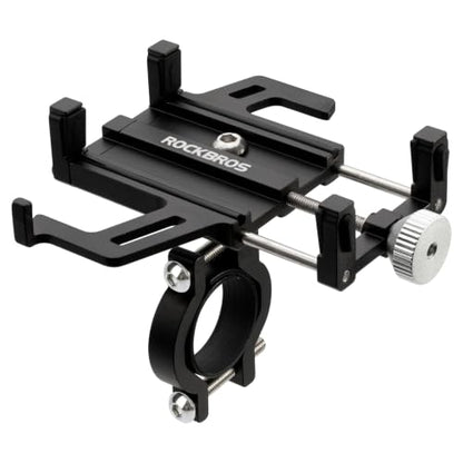ROCKBROS Aluminum Bike Phone Mount for 4.7-7.1" Phones Handlebar Mount - style: Handlebar Mount(Black)