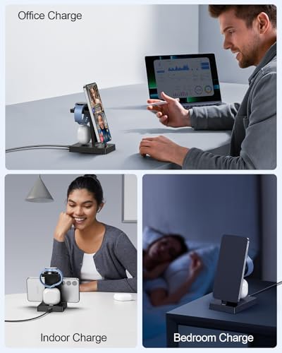 NANAMI 30W USB C 3 in 1 Charging Station for Samsung Devices - color: Black