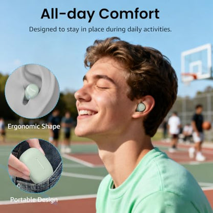 TOZO A1 Wireless Earbuds Bluetooth 5.3 Light Weight in Ear Headphones - color: Green