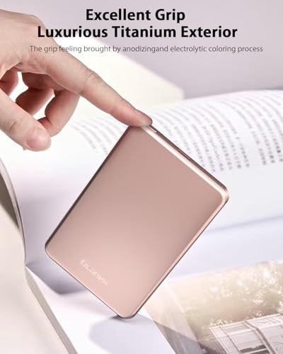 ULiXWH [0.3" Ultra Slim] [Alloy-Made] for Magsafe Portable Charger iPhone - color: Pink