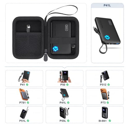 khanka Hard Protective Case for INIU 45W Fast Charging Charger,Black - color: black