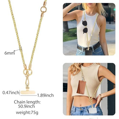 Crystal Phone Strap Crossbody Rhinestone Cell Phone Neck, Yellow - color: Yellow