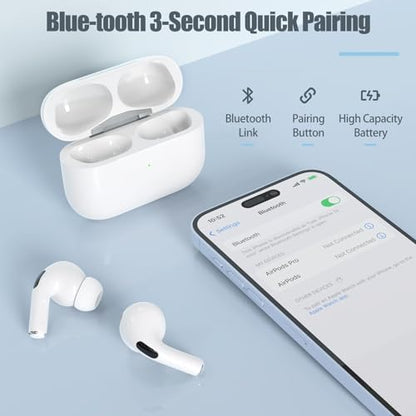 Wireless Charging Case for AirPods Pro 3 USB C Prot with Bluetooth Button, Replacement Charger Cases Compatible with AirPod Pro 3rd Gen Charger Case Type-c, (No Earbuds)