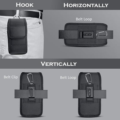 Holster with Belt Clip for Samsung Galaxy +Plus/Fe, A Series Models - size: Samsung (+Plus Models)