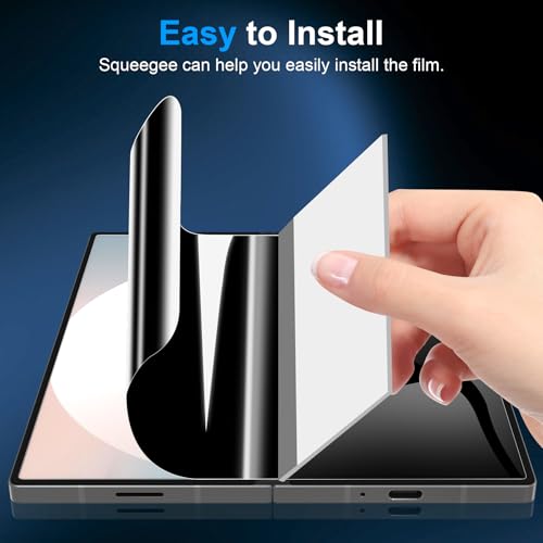 LYWHL 2 Pack Z Fold 7 Privacy Screen Protector, Anti-Spy Private Flexible Inner Film [Non-Glass] for Samsung Galaxy Z Fold 7, Full Coverage, Case Friendly, Bubble Free, Anti-Scratch, Self-Healing - size: Samsung Galaxy Z Fold 7