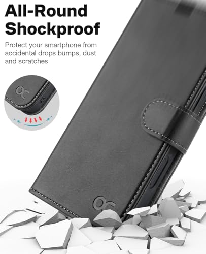 OCASE for iPhone 17 Pro Max Detachable Wallet Case with Card Holder, 2 in 1 PU Leather Flip Folio with RFID Blocking Stand Wrist Strap Shockproof Phone Cover 6.9 Inch 2025, Graphite - color: Graphite, size: iPhone 17 Pro Max