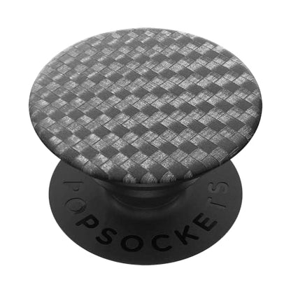 PopSockets Adhesive Phone Grip, Holder, Phone Stand, Black - Carbonite Weave - color: Carbonite Weave, style: Adhesive