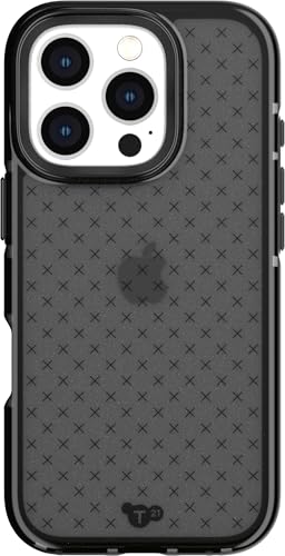 Tech21 EvoCheck for iPhone 16 Pro Impact Protection Case - in Smokey - color: Charcoal, size: iPhone 16 Pro