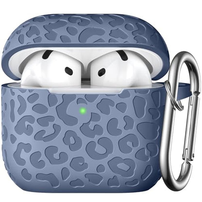 Leopard Engraved for AirPods 5 (2026) and AirPods 4 Case Cover (2024) - color: Lanhui, size: Airpods 5 & 4 Case