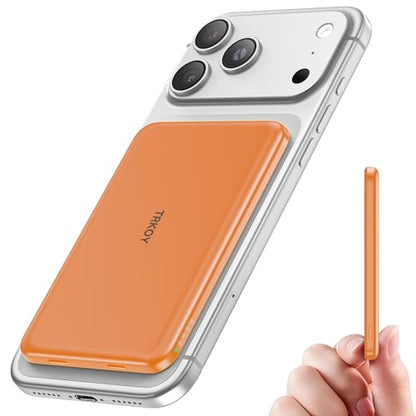 TRKOY for Magsafe Portable Charger, 5000mAh Magnetic Power Bank with USB-C