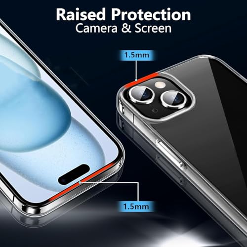 2-Pack TPU Case for Murena Teracube 2E - Clear | 6.1" Soft Flexible Gel Cover, Shockproof Anti-Scratch Protective Phone Bumper - color: Clear+Clear