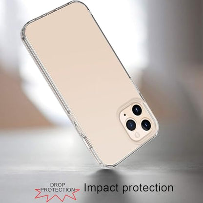 Phone Case For iPhone 12 Pro Clear, [Crystal Clear][Non-Yellowing] Slim Shockproof Reinforced Drop Protective Flexible TPU Back Cover Phone Case For iPhone 12 Pro Protective Case(Transparent) - color: Transparent