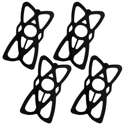 4 PCS Motorcycle Phone Mount Tether, Elastic Silicone Cellphone Holder X-Web Grip Security Band, Nonslip Smart Phone Handlebar Strap for Motorcycles Bikes Scooters - color: 4 PCS