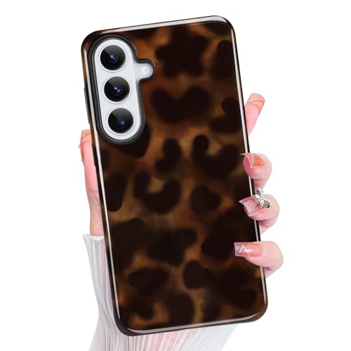 Magnetic for Samsung Galaxy S26 Plus Case Cute Aesthetic, Amber Leopard | Dual Layers Protection Design, Compatible with Magsafe, Sturdy Shockproof Protective Phone Cover - color: Amber Leopard, size: for Samsung Galaxy S26 Plus