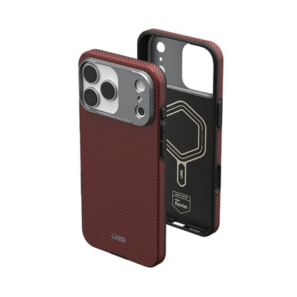 URBAN ARMOR GEAR UAG Designed for iPhone 17 Pro Max Case Fibr Armr - Compatible with MagSafe Military Grade Protective Cover, Solar Flare/Charcoal - color: Fibr Armr - Solar Flare/Charcoal