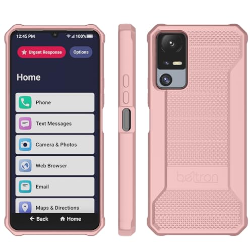 BELTRON Jitterbug Smart 4 Phone Case, Slim Industrial Strength Protective Grip Case with Reinforced Technology for TCL 40XL / Lively Jitterbug Smart4 (Pink) - color: Pink