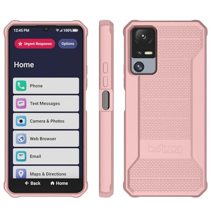 BELTRON Jitterbug Smart 4 Phone Case, Slim Industrial Strength Protective Grip Case with Reinforced Technology for TCL 40XL / Lively Jitterbug Smart4 (Pink) - color: Pink
