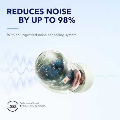 Soundcore by Anker Space A40 Adaptive Active Noise Cancelling Earbuds - color: Green