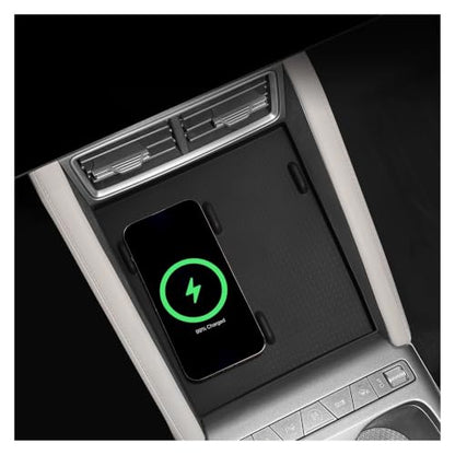 Wireless Charging Pad Non-Slip Pad Interior Accessories Car Phone Charger Mat Protective Mat Compatible with BYD Yuan UP/Atto 2 2025 2026
