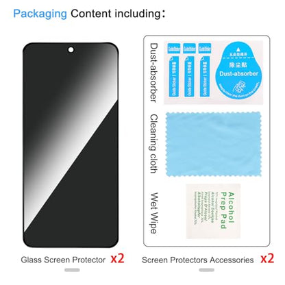 2 Pack Privacy Screen Protector for Samsung Galaxy S24 FE